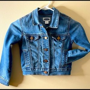 Girls OLD NAVY denim jacket EUC size 6/7